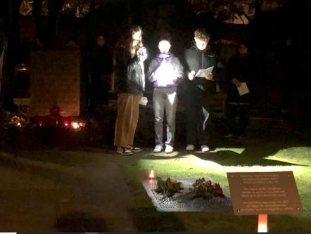 Kerzen zum Gedenken und für Frieden 