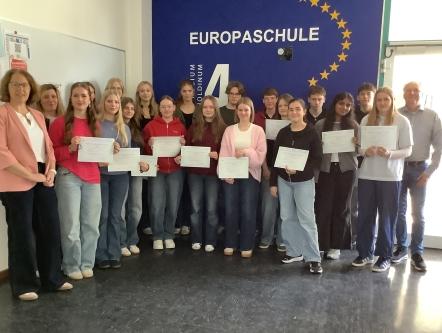 Feierliche Verleihung der DELF-Diplome B1